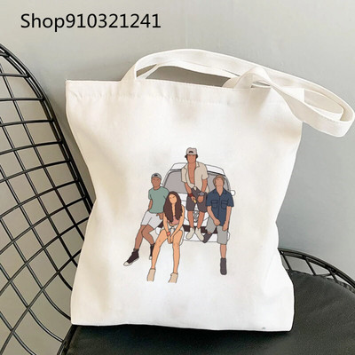 Vanjske banke Pogue Life Shopper Printed Tote Bag Ženska Harajuku Shopper Ručna torba Djevojačka torba na rame Ženska platnena torba