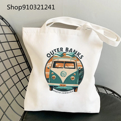 Vanjske banke Pogue Life Shopper Printed Tote Bag Ženska Harajuku Shopper Ručna torba Djevojačka torba na rame Ženska platnena torba