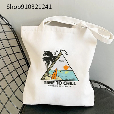 Vanjske banke Pogue Life Shopper Printed Tote Bag Ženska Harajuku Shopper Ručna torba Djevojačka torba na rame Ženska platnena torba