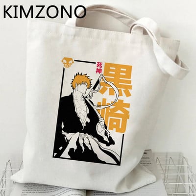 Zaraki Kenpachi Bleach Ichigo pirkinių krepšys eco shopper rankinė džiuto krepšys medvilninis maišelis boodschappentas bolsa compra reciclaje custom