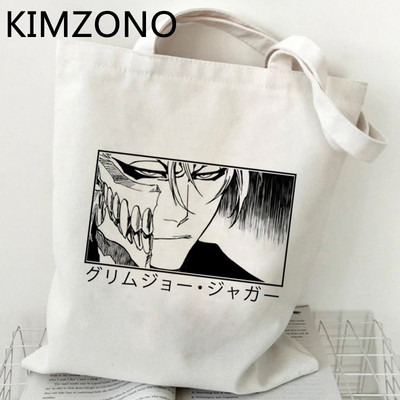 Zaraki Kenpachi Bleach Ichigo pirkinių krepšys eco shopper rankinė džiuto krepšys medvilninis maišelis boodschappentas bolsa compra reciclaje custom
