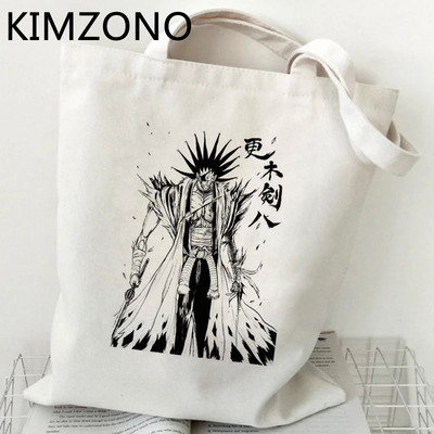 Zaraki Kenpachi Bleach Ichigo pirkinių krepšys eco shopper rankinė džiuto krepšys medvilninis maišelis boodschappentas bolsa compra reciclaje custom