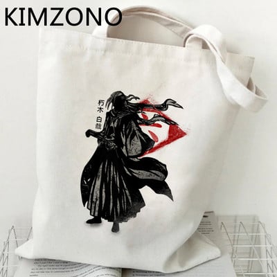 Zaraki Kenpachi Bleach Ichigo pirkinių krepšys eco shopper rankinė džiuto krepšys medvilninis maišelis boodschappentas bolsa compra reciclaje custom