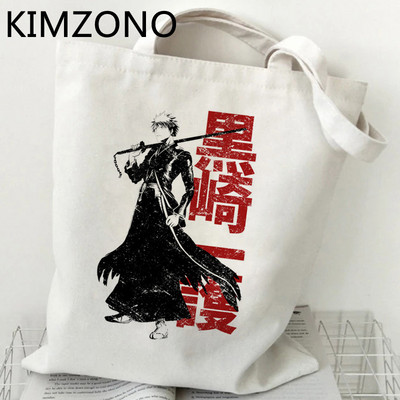 Zaraki Kenpachi Bleach Ichigo pirkinių krepšys eco shopper rankinė džiuto krepšys medvilninis maišelis boodschappentas bolsa compra reciclaje custom