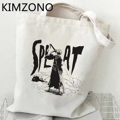 Zaraki Kenpachi Bleach Ichigo pirkinių krepšys eco shopper rankinė džiuto krepšys medvilninis maišelis boodschappentas bolsa compra reciclaje custom