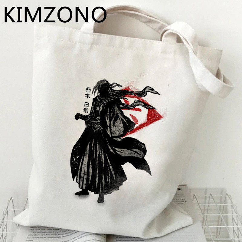 Zaraki Kenpachi Bleach Ichigo pirkinių krepšys eco shopper rankinė džiuto krepšys medvilninis maišelis boodschappentas bolsa compra reciclaje custom