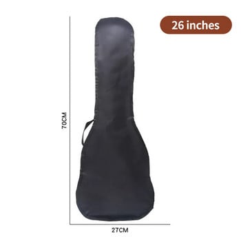 Τσάντες κιθάρας 21/23/26 ιντσών για Ukulele Simple Single Shoulder Strap Case κιθάρας Μαύρο κάλυμμα για Ukulele XA262M