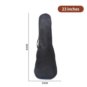 Τσάντες κιθάρας 21/23/26 ιντσών για Ukulele Simple Single Shoulder Strap Case κιθάρας Μαύρο κάλυμμα για Ukulele XA262M