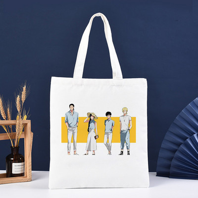 Banana Fish Pirkinių krepšys Pirkinių krepšys Pirkinių Daugkartinis Bolsa Compra Boodschappentas Sacolas Bakalėjos parduotuvių džiuto krepšys