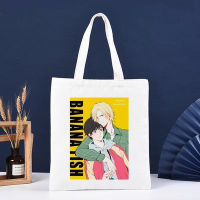 Banana Fish Pirkinių krepšys Pirkinių krepšys Pirkinių Daugkartinis Bolsa Compra Boodschappentas Sacolas Bakalėjos parduotuvių džiuto krepšys