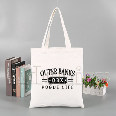 Pogue Life Outer Banks Εκτύπωση επαναχρησιμοποιούμενης τσάντα αγορών Γυναικείες τσάντες καμβά τσάντες τσάντες εκτύπωσης Eco bag Τσάντες ώμου Shopper Cartoon