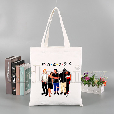 Pogue Life Outer Banks Εκτύπωση επαναχρησιμοποιούμενης τσάντα αγορών Γυναικείες τσάντες καμβά τσάντες τσάντες εκτύπωσης Eco bag Τσάντες ώμου Shopper Cartoon