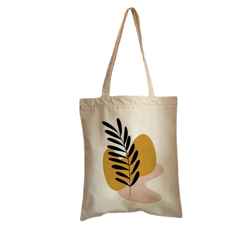 Modne torbe na rame Studentska torba velikog kapaciteta Retro boho biljke Estetska platnena velika torba Ženska torba Harajuku cvijet