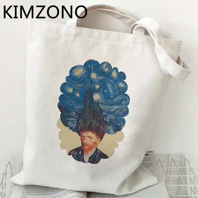 Van Gogh torba za kupovinu višekratna bolsa torba od jute torba za recikliranje eko torba za kupnju platnena ekotorba tkanina uzica prilagođena