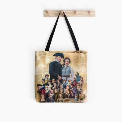 Dámska nákupná taška Lallybroch Outlander Kawaii Bag Harajuku Nákupná plátená taška Shopper Taška pre dievčatá Kabelka cez rameno