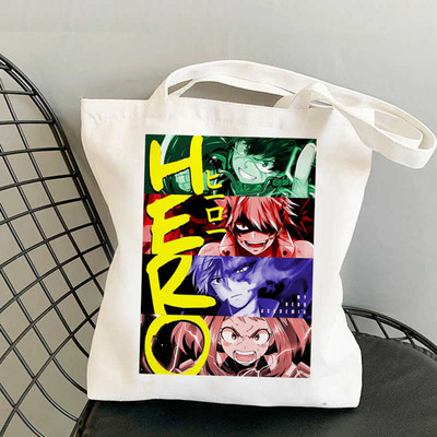 My Hero Academia Todoroki Dabi Bakugou Mha iepirkumu soma rokassoma pircējs otrreizējās pārstrādes soma soma sacola boodschappentas sac tissu