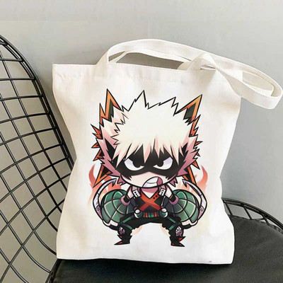 My Hero Academia Todoroki Dabi Bakugou Mha iepirkumu soma rokassoma pircējs otrreizējās pārstrādes soma soma sacola boodschappentas sac tissu