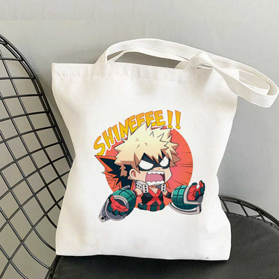 My Hero Academia Todoroki Dabi Bakugou Mha iepirkumu soma rokassoma pircējs otrreizējās pārstrādes soma soma sacola boodschappentas sac tissu