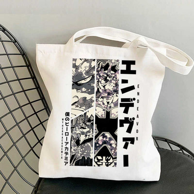 My Hero Academia Todoroki Dabi Bakugou Mha iepirkumu soma rokassoma pircējs otrreizējās pārstrādes soma soma sacola boodschappentas sac tissu