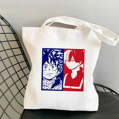 My Hero Academia Todoroki Dabi Bakugou Mha iepirkumu soma rokassoma pircējs otrreizējās pārstrādes soma soma sacola boodschappentas sac tissu