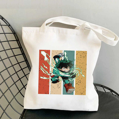 My Hero Academia Todoroki Dabi Bakugou Mha iepirkumu soma rokassoma pircējs otrreizējās pārstrādes soma soma sacola boodschappentas sac tissu