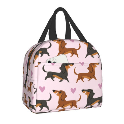 Pielāgota Borderkollija pusdienu soma sievietēm ar termo dzesētāju izolētas pusdienu kastes bērniem skolas bērniem augļu svaigu uzglabāšanas soma