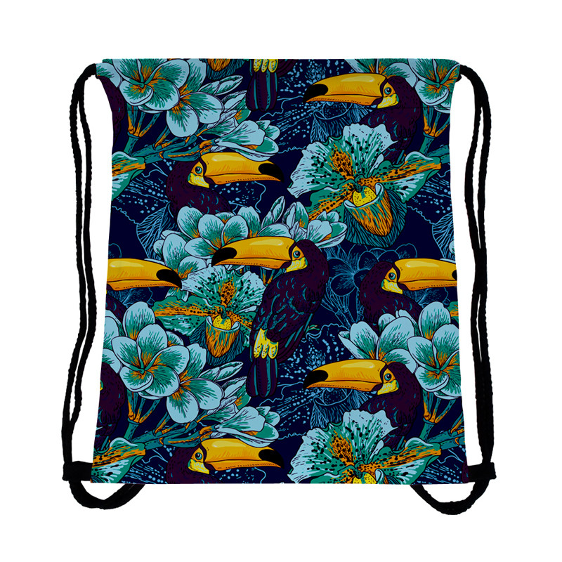 JomTokoy Nova modna torba za teretanu Ženska vodootporna ruksak s uzicom 3D ispis Putna mekana ženska torba Mochila s uzicom