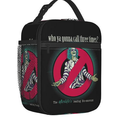 Film de groază Beetlejuice Geantă de prânz termoizolantă pentru școală de muncă Tim Burton Cutie de prânz termică portabilă Femei Copii