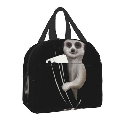 Galah Cockatoo pārnēsājamas pusdienu kastes sievietēm Necaurlaidīgas Pink Bird Parrot Thermal Cooler pārtikas izolēta pusdienu soma