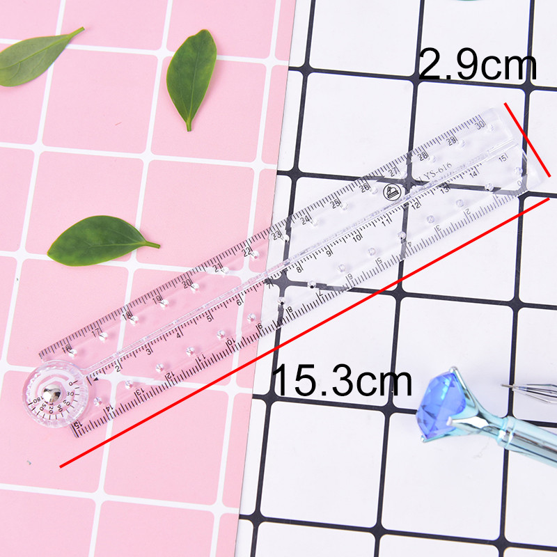 30 cm Caurspīdīga caurspīdīga plastmasas akrila salokāmi taisni lineāli Studentu bērnu zīmēšanas rīks Kancelejas piederumi Skolas piederumi