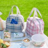 Nepremokavé termálne obedové tašky pre ženy, zipsová pikniková taška, izolovaná nádoba na jedlo, bento box, chladiace tašky, nové...