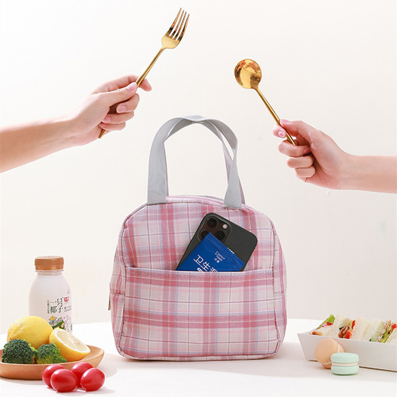 Nepremokavé termálne obedové tašky pre ženy, zipsová pikniková taška, izolovaná nádoba na jedlo, bento box, chladiace tašky, nové...