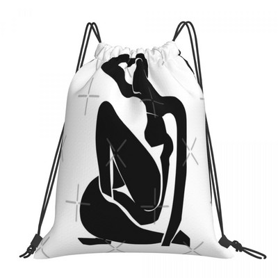 Nu Bleu u crnoj boji Torbe s uzicom Ruksaci Putna ženska torba Ruksak Vreća Dječji ruksak