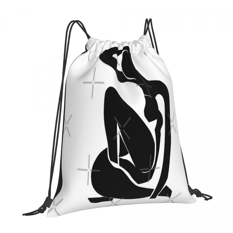 Nu Bleu u crnoj boji Torbe s uzicom Ruksaci Putna ženska torba Ruksak Vreća Dječji ruksak