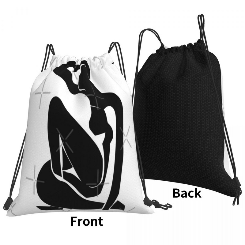 Nu Bleu u crnoj boji Torbe s uzicom Ruksaci Putna ženska torba Ruksak Vreća Dječji ruksak