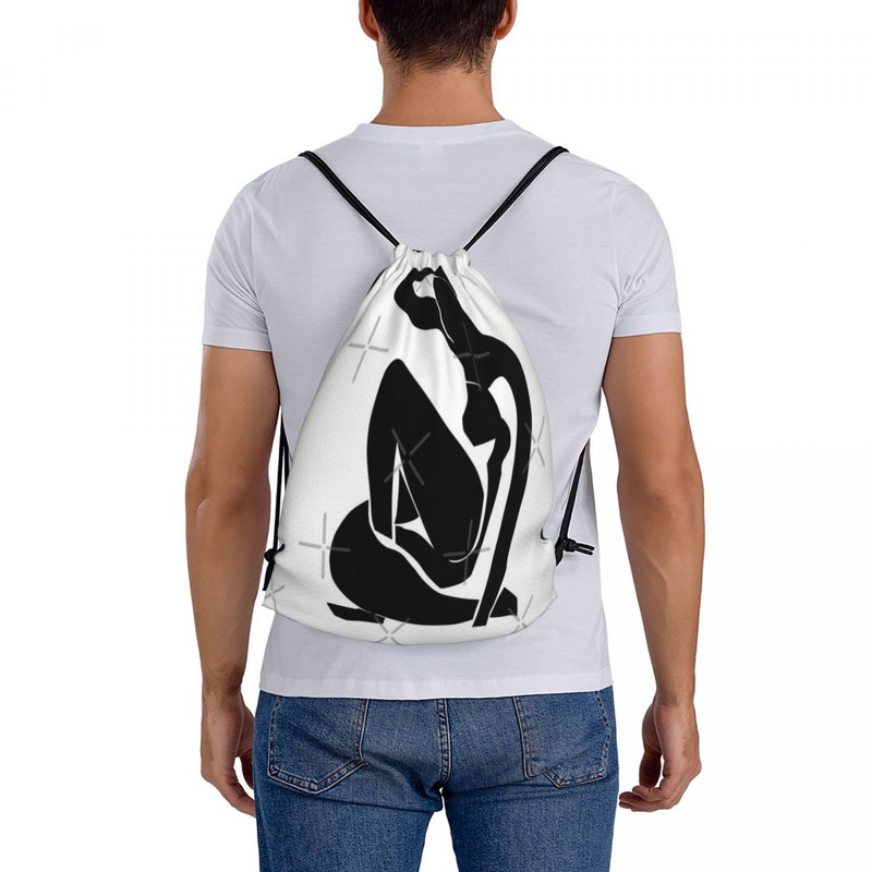 Nu Bleu u crnoj boji Torbe s uzicom Ruksaci Putna ženska torba Ruksak Vreća Dječji ruksak