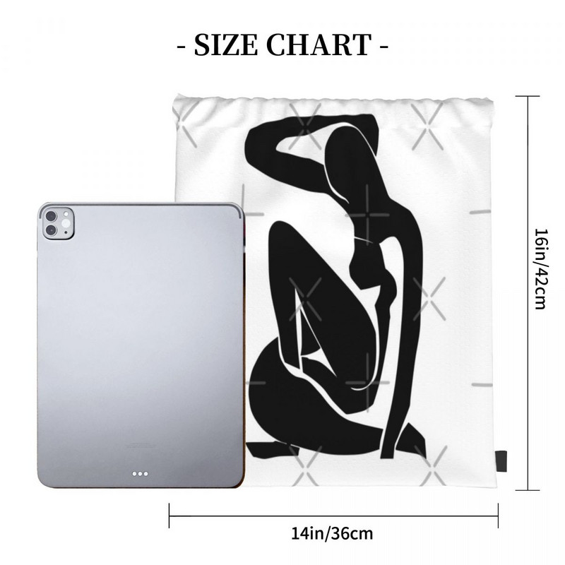 Nu Bleu u crnoj boji Torbe s uzicom Ruksaci Putna ženska torba Ruksak Vreća Dječji ruksak