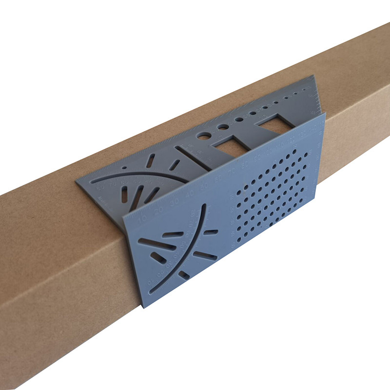 1 tk Puidutöötlemise 3D kaldnurk ruudu mõõtmise tööriist koos joonlaua tööriistadega Meetriline gabariidi mõõtemõõtur