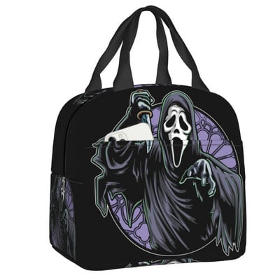 Individualizuotas „Ghostface Busters“ pietų krepšys, moteriškas termo aušintuvu izoliuotos priešpiečių dėžutės, skirtos vaikų mokykliniams krepšiams 2022 m. moteriškas pietų krepšys