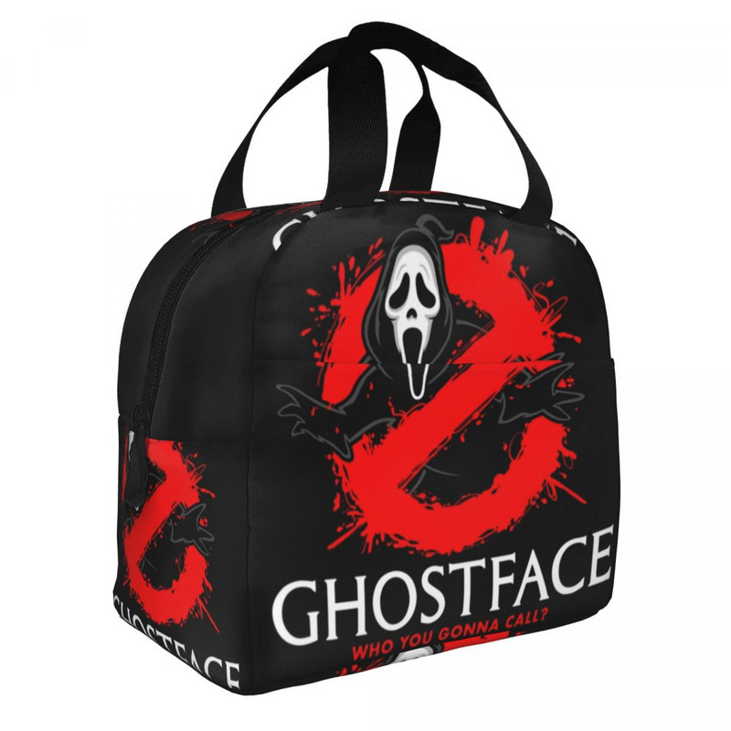 Individualizuotas „Ghostface Busters“ pietų krepšys, moteriškas termo aušintuvu izoliuotos priešpiečių dėžutės, skirtos vaikų mokykliniams krepšiams 2022 m. moteriškas pietų krepšys