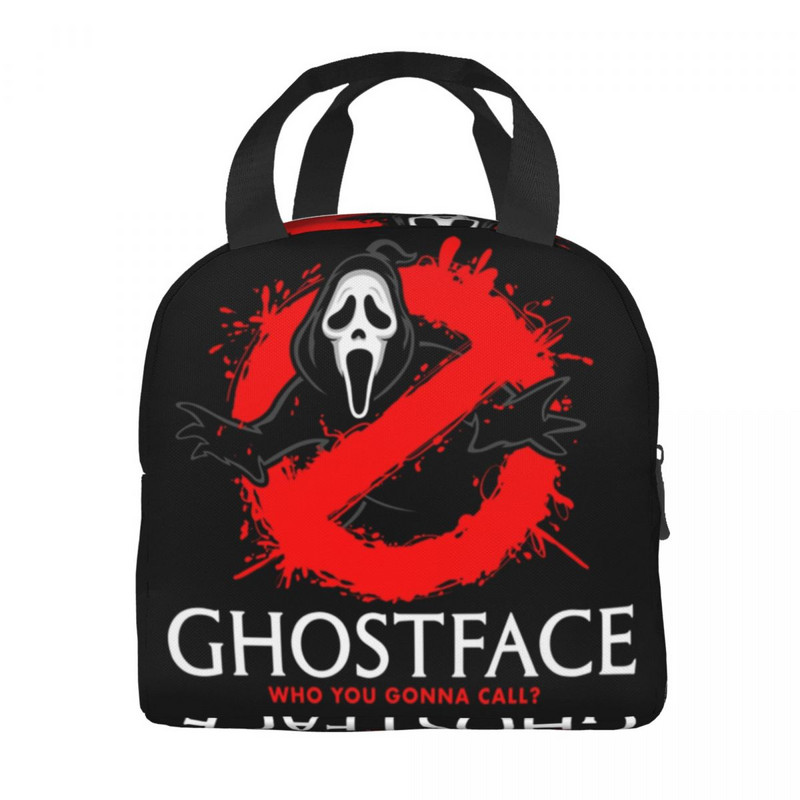 Individualizuotas „Ghostface Busters“ pietų krepšys, moteriškas termo aušintuvu izoliuotos priešpiečių dėžutės, skirtos vaikų mokykliniams krepšiams 2022 m. moteriškas pietų krepšys