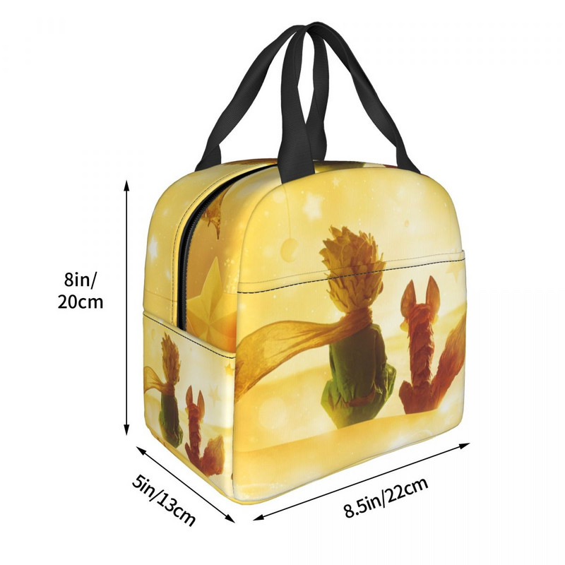Mali princ Izolirane torbe za ručak za školu Ured Francuska fikcija Le Petit Prince Termalni hladnjak Bento Box Žene Djeca