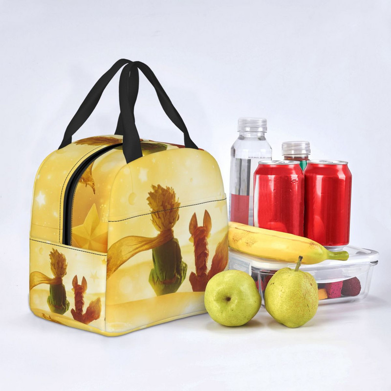 Mali princ Izolirane torbe za ručak za školu Ured Francuska fikcija Le Petit Prince Termalni hladnjak Bento Box Žene Djeca