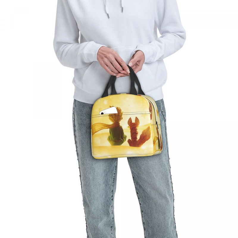 Mali princ Izolirane torbe za ručak za školu Ured Francuska fikcija Le Petit Prince Termalni hladnjak Bento Box Žene Djeca