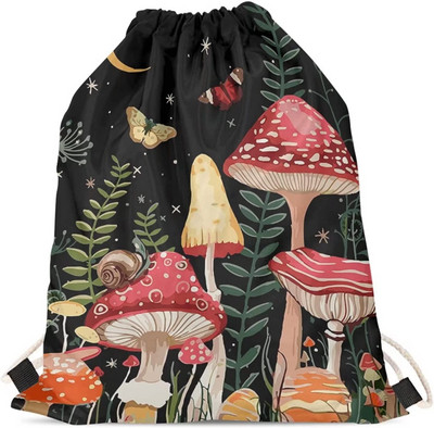Ruksak s uzicom za gljive, vodootporna, podesiva, lagana torba s uzicom za teretanu, torba za sportski ples 16" X 14"