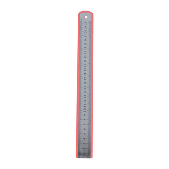 30 см/50 см прецизен метален измервателен инструмент Студентски канцеларски материали Права линийка Метрична имперска двустранна неръждаема стомана