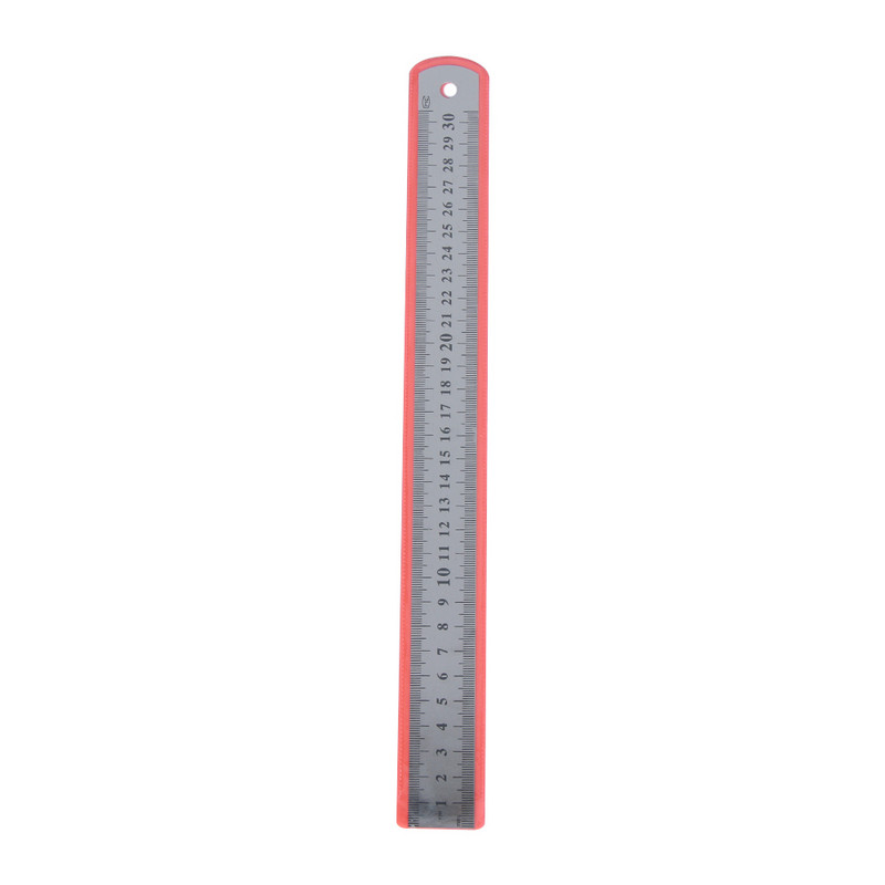 30 cm/50 cm presné kovové meracie nástroje, študentské písacie potreby, rovné pravítko, metrické, imperiálne, obojstranné, z nehrdzavejúcej ocele