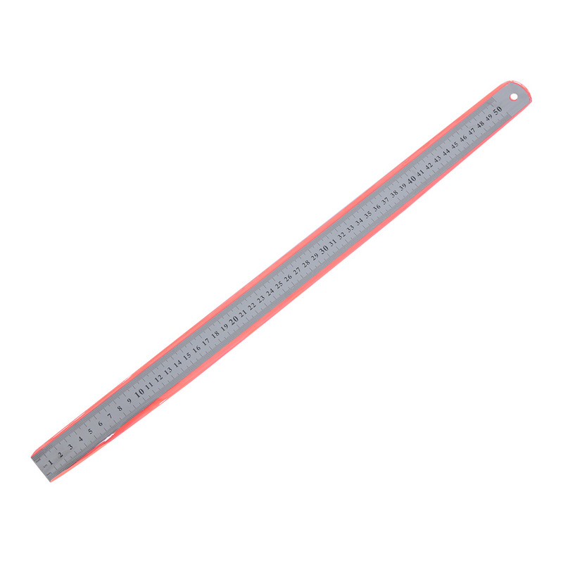 30 cm/50 cm presné kovové meracie nástroje, študentské písacie potreby, rovné pravítko, metrické, imperiálne, obojstranné, z nehrdzavejúcej ocele