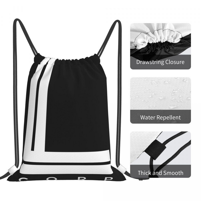 L Corp fehér húzózsinóros táskák hátizsákok hátizsákok vászontáskák hátizsák női húros hátizsák
