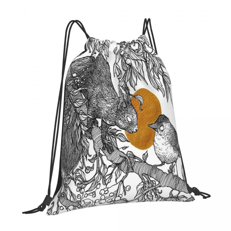 Šumski prijatelji - Vjeverica i konopac Torbe Ruksaci Torba Torba za muškarce Torbe za žene Ruksak Torba za pohranu